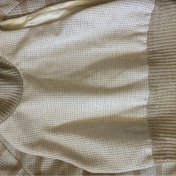 Elegant Cream and Gold Maxi Dress. Vintage Morton Myles. Dress and jacket - Picture 8 of 8